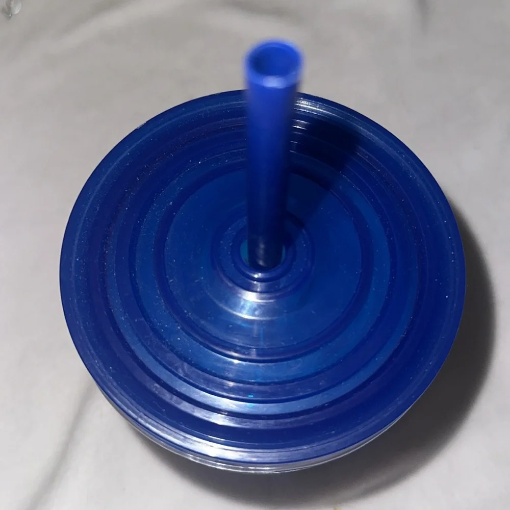 Ship Faced Tumbler Set with Navy Blue Lid and Straw Nautical Boating Theme 2